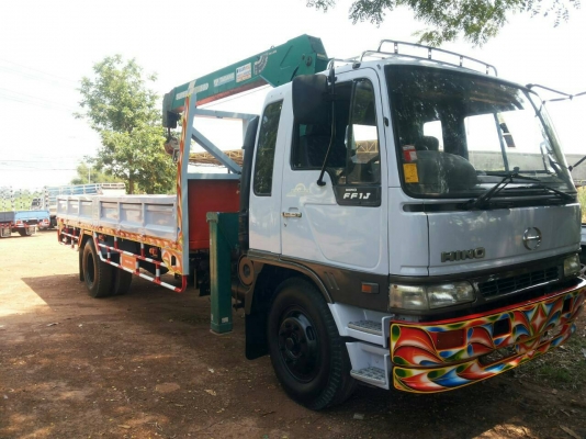 หกล้อ ฮีโน่ FF1J 210แรง ปี40 เครน TANDO 5 ตัน ช่วงยาว 7.20ม สภาพดีสวยพร้อมใช้ ทะเบียนพร้อมโอน