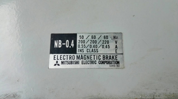 ==== SOLD ==== มอเตอร์ Mitsubishi มีเบรคในตัว 0.5 HP. ไฟ 220V. 3 สาย รุ่น Super-Line Japan สภาพสวย ใหม่มากๆวิ่งเงียบ!!