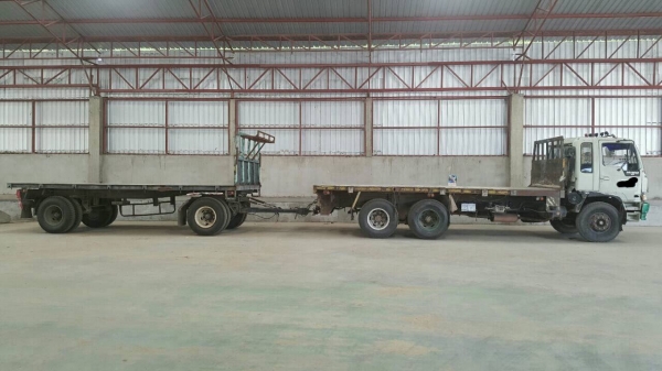 ขายรถพ่วง แม่-ลูกพื้นเรียบ HINO FM3M ลูกพ่วงไม่มีทะเบียน เครื่องเดิม M10C 240 แรงม้า เกียร์เดิม สโลว์เดิม ยางเต็ม ราคาคุยกันได้ครับ ขายรถพ่วง แม่-ลูกพื้นเรียบ HINO FM3M ลูกพ่วงไม่มีทะเบียน เครื่องเดิม M10C 240 แรงม้า เกียร์เดิม สโลว์เดิม ยางเต็ม ราคาคุยกันได้ครับ