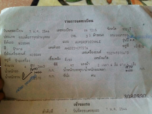 ขายรถ NISSAN ฟรอนเทียร์ ปี03 หัวเดียว เครื่อง TD27 เครื่องดี คัสซีดามแข็งแรง เพาลอย ทะเบียนขาด2ปี เอกสารพร้อมโอน ราคา. 65,000 บาท ต่อรอง โทร.080-108-5007 บอล รถอยู่ จ.อ่างทอง อ.สามโก้ ขายรถ NISSAN ฟรอนเทียร์ ปี03 หัวเดียว เครื่อง TD27 เครื่องดี คัสซีดามแข็งแรง เพาลอย ทะเบียนขาด2ปี เอกสารพร้อมโอน ราคา. 65,000 บาท ต่อรอง โทร.080-108-5007 บอล รถอยู่ จ.อ่างทอง อ.สามโก้