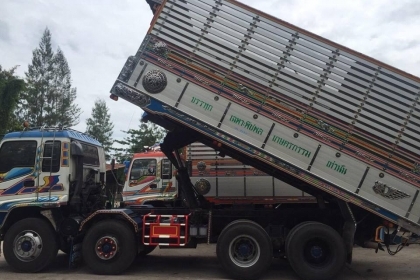 ขายรถสิบล้อ ISUZU DECA 320 พ่วงคอกเกษตรดั้ม อู่ สหกิจ รถสวยพร้อมใช้งาน