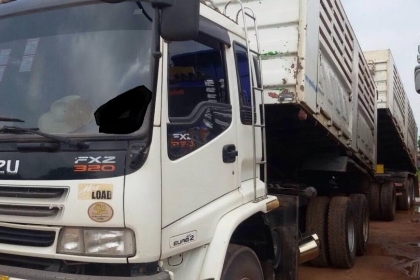 ขายรถสิบล้อ ISUZU DECA 320 ปี50ดั้มสามมิตร หิน ดินทราย