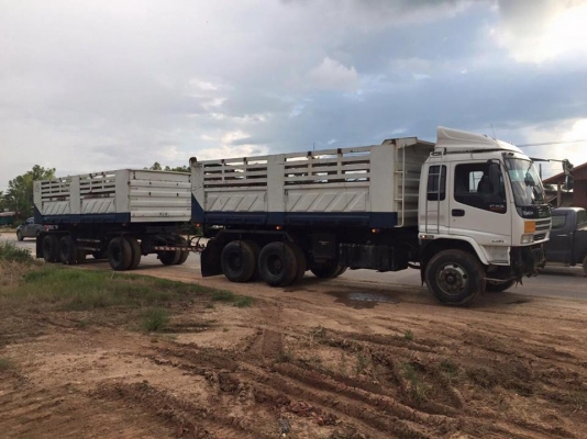 ขายรถสิบล้อ ISUZU DECA 320 ปี50ดั้มสามมิตร หิน ดินทราย