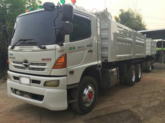 **2,750,000 บ.ต่อรอง/// 10ล้อพ่วง HINO MEGA S-500 344 HiSPEED EURO-3 แม่+ลูกดั้มสามมิตร สวยๆ **ขาย HINO MEGA-344 Hi-Speed ยูโร-3 22ล้อพ่วง แม่+ลูกดั้ม สามมิตรฯ สภาพสวย วิ่งน้อย ไม่ช้ำ 15x,xxx กม.แท้ HINO FM1ANLD AO9C-TH 344HP Series-500 Hi-SPEED EURO-3 ปี