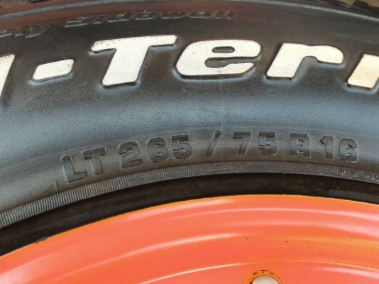 ยาง  BF 265 x 75 x 16  พร้อมล้อ Bead lock