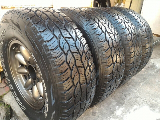 ขายล้อกล้วย 8 x 16 พร้อมยาง Cooper 265 x 70 x 16 AT ขายล้อกล้วย 8 x 16 พร้อมยาง Cooper 265 x 70 x 16 AT