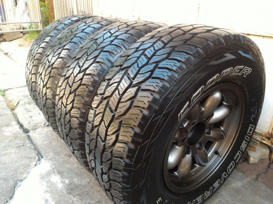 ขายล้อกล้วย 8 x 16 พร้อมยาง Cooper 265 x 70 x 16 AT ขายล้อกล้วย 8 x 16 พร้อมยาง Cooper 265 x 70 x 16 AT