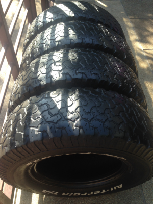 ยาง All BF goodrich 265 75 16 พร้อมใช้งาน ราคาไม่แพง