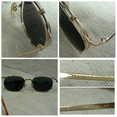 แว่นตาแฮนด์เมด/คลิปออนกันแดดในตัว renoma PARIS made in France