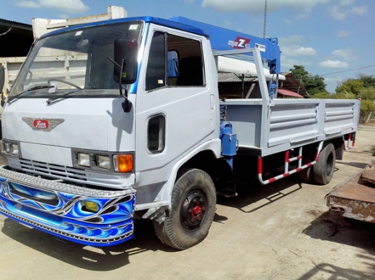 ขายรถบรรทุกหกล้อฮีโน่ KM779 เครื่อง 117 แรงม้าWO4D แน่นมากๆติดเครนทอดาโนท้องวี 2.9 ตัน 5 ปลอก 4 ชักส