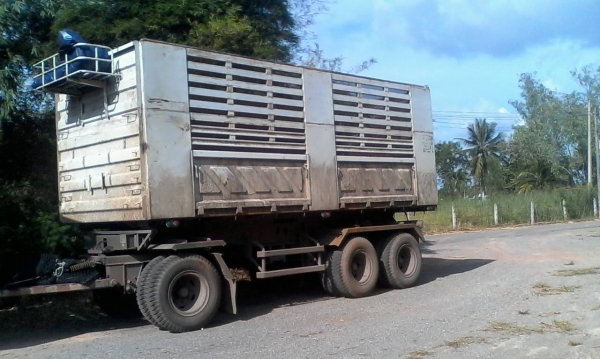 ขายดาวน์รถบรรทุก 22 ล้อพ่วงแม่ลูกดัมพ์ ISUZU DECA 360 แรงม้าปี 2556 ลูกพ่วงสามมิตร 3 เพลา ขายดาวน์ 600000