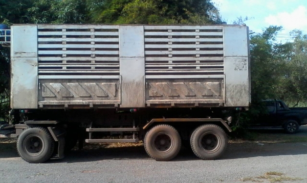 ขายดาวน์รถบรรทุก 22 ล้อพ่วงแม่ลูกดัมพ์ ISUZU DECA 360 แรงม้าปี 2556 ลูกพ่วงสามมิตร 3 เพลา ขายดาวน์ 600000