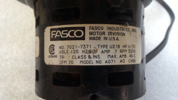 โบเวอร์แบบกรงกระรอก ยี่ห้อ FASCO ของเมริกา รอบการทำงานสูง 3200 รอบต่อนาที(มี 7 ตัว)