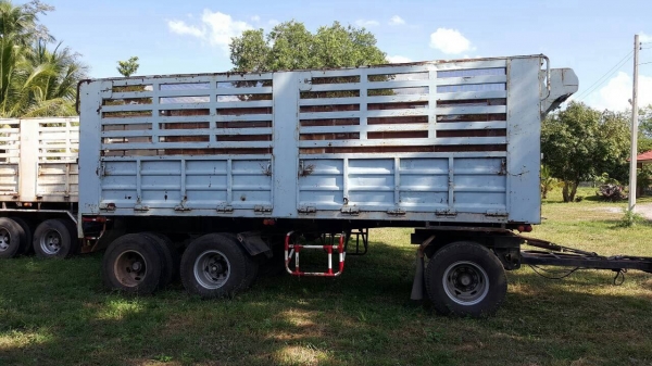 ขายลูกพ่วง 3 คาน ไม่ดั้ม ยาว 6.50 เมตร ทะเบียนพร้อมโอนครับ ขายลูกพ่วง 3 คาน ไม่ดั้ม ยาว 6.50 เมตร ทะเบียนพร้อมโอนครับ