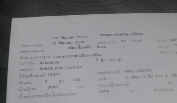ขายถูกๆ2คัน 495,000บ หกล้อ อีซูซุ NKR110~NPR115 รถห้างแท้ สภาพดีสวยบางเดิมพร้อมใช้ ทะเบียนพร้อมโอน