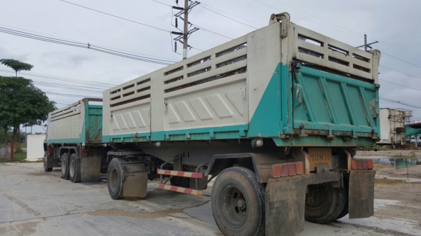 รถอีซุซุ 10 ล้อดั้ม FXZ เปลื่ยนเครื่อง 320 แรงม้า ปี 36.  ( ขายแม่ , ลูก. )     สนใจติดต่อ  081 - 6079515