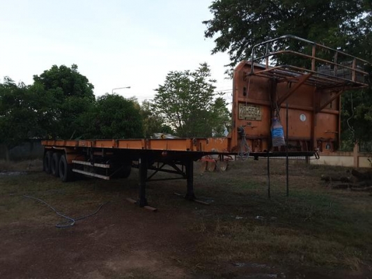 หาง สามมิตร สามเพลา  ยาว 12 เมตร  (ยางปรับเปลี่ยนออกแล้ว  )  ม.79  ราคา  290,000  บาท