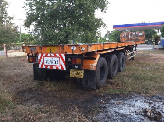 หาง สามมิตร สามเพลา  ยาว 12 เมตร  (ยางปรับเปลี่ยนออกแล้ว  )  ม.79  ราคา  290,000  บาท