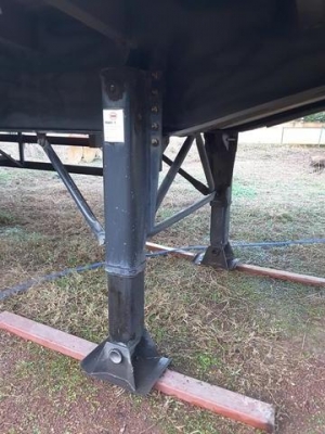 หาง สามมิตร สามเพลา  ยาว 12 เมตร  (ยางปรับเปลี่ยนออกแล้ว  )  ม.79  ราคา  290,000  บาท