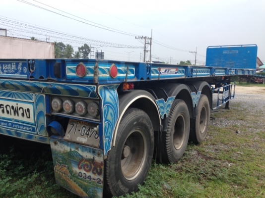 หางเทรลเลอร์พื้นเรียบ 40 ฟุต 3 เพลา