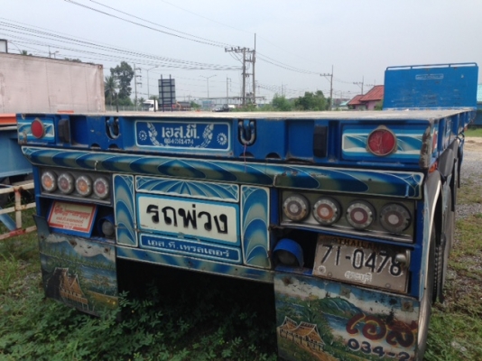 หางเทรลเลอร์พื้นเรียบ 40 ฟุต 3 เพลา