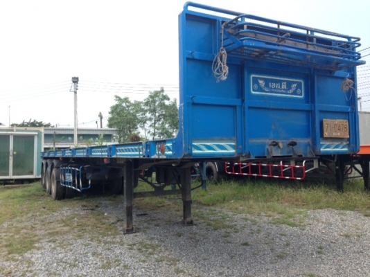 หางเทรลเลอร์พื้นเรียบ 40 ฟุต 3 เพลา