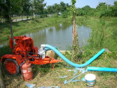 เครื่องสูบน้ำเอนกประสงค์ ใช้เชื้อเพลิง LPG