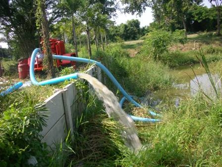 เครื่องสูบน้ำเอนกประสงค์ ใช้เชื้อเพลิง LPG