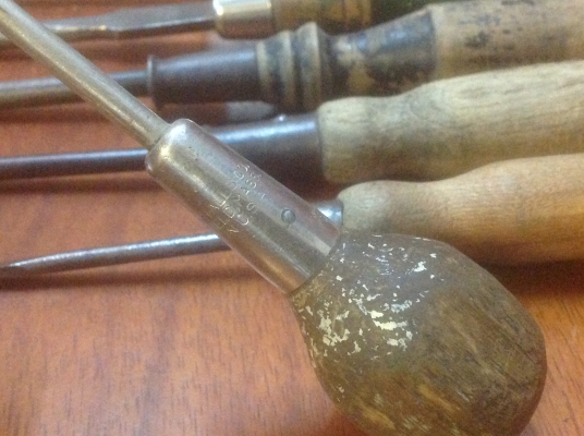 ขายไขควงด้ามไม้โบราณ U.S.A. ชุด 6 ตัว