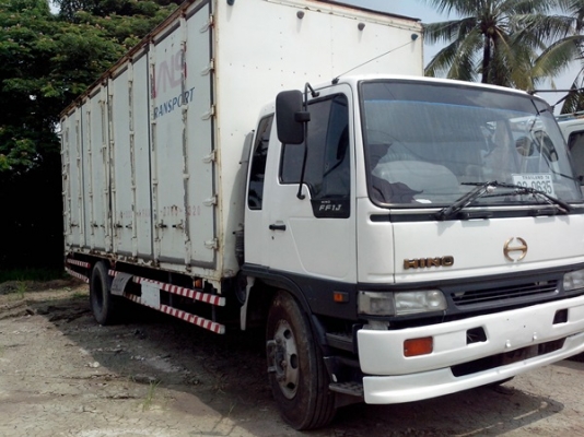 ขายรถบรรทุกหกล้อฮีโน่FF1J เครื่อง JO8C-เทอร์โบอินเตอร์ 260 แรงม้าแน่นมากๆๆตู้แห้ง 10บาน ยาว 7.20 เมต