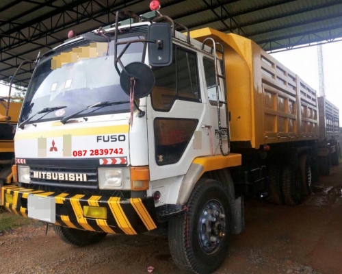 ขายรถดั้มพ์ พ่วงแม่-ลูก 18 ล้อ ตัวแม่ MITSUBISHI