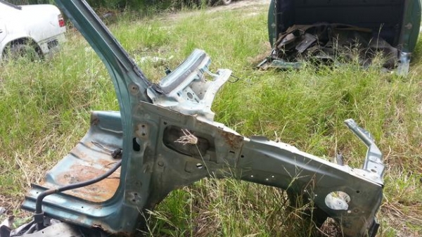 โครงหน้าตัด ด้านขวา กระบะ อีซูซุ ดีแม๊ก แค๊ป ปี 03