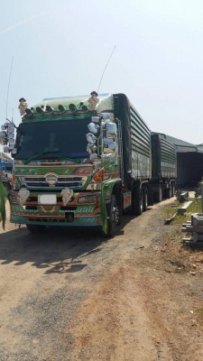 10ล้อพ่วง HINO MEGA 380 Series-500 ยูโร-3ปี52 พ่วง แม่+ลูกดั้มเนียมเกษตร อู่.เปี้ยก บ้านโป่ง **ขาย MEGA 380 ซีรีย์ 500 Hi-Speed ยูโร-3 22ล้อพ่วง แม่+ลูกดั้มเนียมเกษตร สภาพดี หล่อเหลา พร้อมใช้งาน HINO MEGA FM2PNLD P11C-UV 380แรง Ser