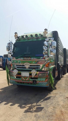 10ล้อพ่วง HINO MEGA 380 Series-500 ยูโร-3ปี52 พ่วง แม่+ลูกดั้มเนียมเกษตร อู่.เปี้ยก บ้านโป่ง **ขาย MEGA 380 ซีรีย์ 500 Hi-Speed ยูโร-3 22ล้อพ่วง แม่+ลูกดั้มเนียมเกษตร สภาพดี หล่อเหลา พร้อมใช้งาน HINO MEGA FM2PNLD P11C-UV 380แรง Ser
