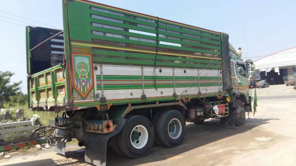 10ล้อพ่วง HINO MEGA 380 Series-500 ยูโร-3ปี52 พ่วง แม่+ลูกดั้มเนียมเกษตร อู่.เปี้ยก บ้านโป่ง **ขาย MEGA 380 ซีรีย์ 500 Hi-Speed ยูโร-3 22ล้อพ่วง แม่+ลูกดั้มเนียมเกษตร สภาพดี หล่อเหลา พร้อมใช้งาน HINO MEGA FM2PNLD P11C-UV 380แรง Ser