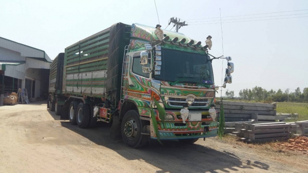 10ล้อพ่วง HINO MEGA 380 Series-500 ยูโร-3ปี52 พ่วง แม่+ลูกดั้มเนียมเกษตร อู่.เปี้ยก บ้านโป่ง **ขาย MEGA 380 ซีรีย์ 500 Hi-Speed ยูโร-3 22ล้อพ่วง แม่+ลูกดั้มเนียมเกษตร สภาพดี หล่อเหลา พร้อมใช้งาน HINO MEGA FM2PNLD P11C-UV 380แรง Ser