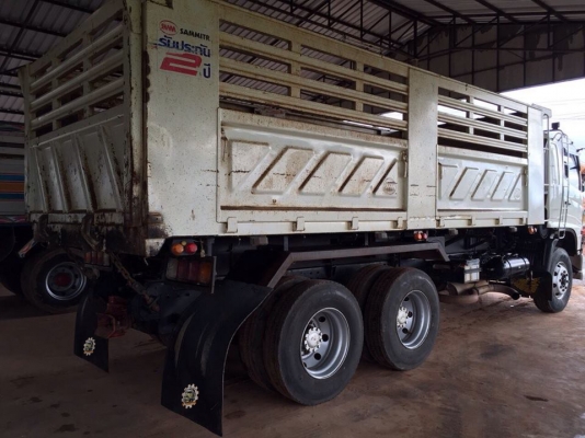 HINO MEGA 380 ซีรีย์500 ปี57 พ่วงแม่+ลูก ดั้มสามมิตรฯ **ขาย HINO MEGA 380 Hi-SPEED ยูโร3 22ล้อพ่วง แม่+ลูกดั้มสามมิตรฯ สภาพเดิมบาง พร้อมใช้งาน HINO MEGA Series-500 FM2PNLD P11C-UV 380แรง UERO-3 ปี57 เครื่องเดิม เกียร์เดิม แน่น แห้ง