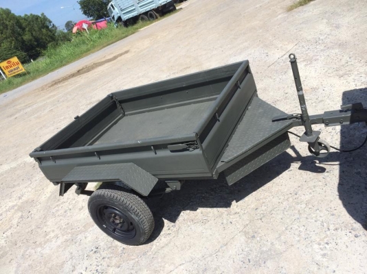 ขายเทรลเลอร์พ่วง ขนาดกระบะกว้าง 1.10เมตร ยาว 1.50เมตร อุปกรณ์ไฟใหม่ ไฟท้ายใหม่ ปลั๊ก7wey. พร้อมเดินสายไฟใหม่ ล้อหน้า ชุดครอบลูกบอลขนาด2นิ้ว มีกล่องเก็บเครื่องมือ เพลารถญี่ปุ่นอย่างดี แหนบ โช๊ค ทำสีเขียวทหาร แห้งช้า ราคา28000บาท เป็นล้อกระทะนะครับ 089 0211