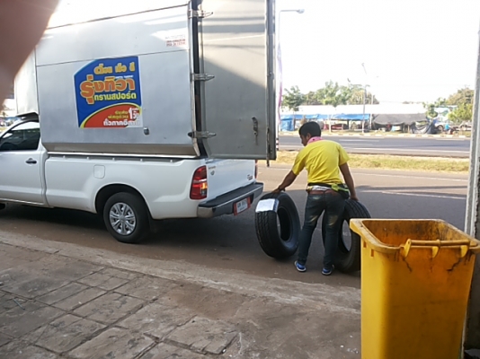 ยางใหม่กอไก่ยังไม่ผ่านการใช้งาน เบอร์ 750 -16 4 เส้น เพียง 8800บ.