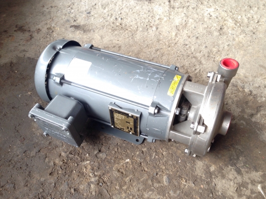 ขายปั้มน้ำหอยโข่งหัวปั้มสแตนเลส Baldor made in USA ขนาด 3HP. 380V สภาพของใหม่เก่าเก็บ พร้อมใช้งาน