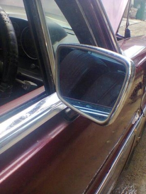 ขายกระจกมองข้าง Benz W114-115เลนฟ้าแท้ รุ่นหูช้า