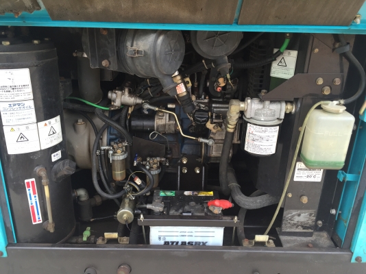 ขายเครื่องปั๊มลม สกรู AIRMAN PDS90S-08 เครื่องยนต์ ISUZU สภาพสวย พร้อมใช้งาน 081-8481185 091-4902228 เอ