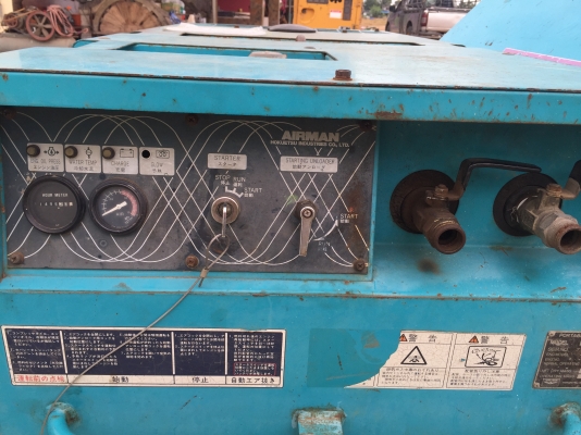 ขายเครื่องปั๊มลม สกรู AIRMAN PDS90S-08 เครื่องยนต์ ISUZU สภาพสวย พร้อมใช้งาน 081-8481185 091-4902228 เอ