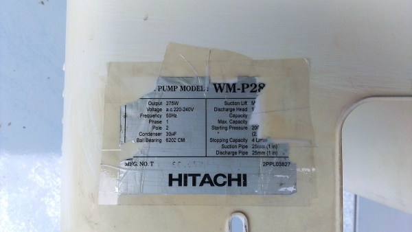 ขายปั้มน้ำ Hitachi  WM-P280 (275W)