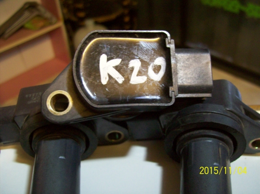 คอยล์ k20 ของแท้ ใส่รถยนต์ตระกูลฮอนด้า สภาพดี4 ตัว 2600 บาท
