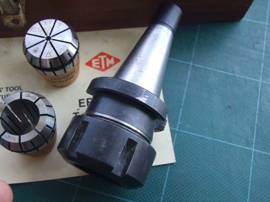 ชุด Collet Chuck set ER-32 ของ ETM บรรจุในกล่องไม้อย่างดี