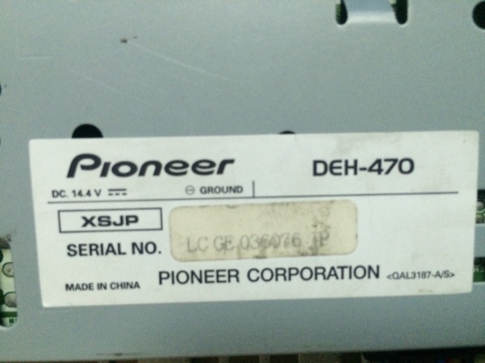 Pioneer DEH-470 USB IPOD MP3 CD AUX สภาพสวย มือ2 ญี่ปุ่น Pioneer DEH-470 USB IPOD MP3 CD AUX สภาพสวย มือ2 ญี่ปุ่น