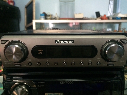 Pioneer DED-P2007ZPC รุ่นใหญ่ 24bit 4V ซิ้งดำ หน้าโลหะ MP3 CD ปรีเอ้า2ชุด คุมกล่องCD Made in Japan สภาพสวย มือ2 ญี่ปุ่น