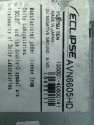 ECLIPSE AVN6605HD HDD30GB DVDทุกโซน MP3 CD ปรับระดับหน้าจอ ปรีเอ้า1ชุด Made in Japan สภาพสวย มือ2 ญี่ปุ่น