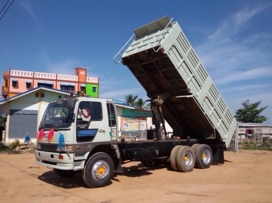 ขายรถบรรทุกสิบล้อดัมพ์ HINO 3M เครื่องเดิม 240 แรง ปี 36 กระบะดัมพ์สหะมิตร ทะเบียนพร้อม